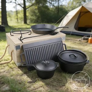 cast iron pot set/7 piece set
