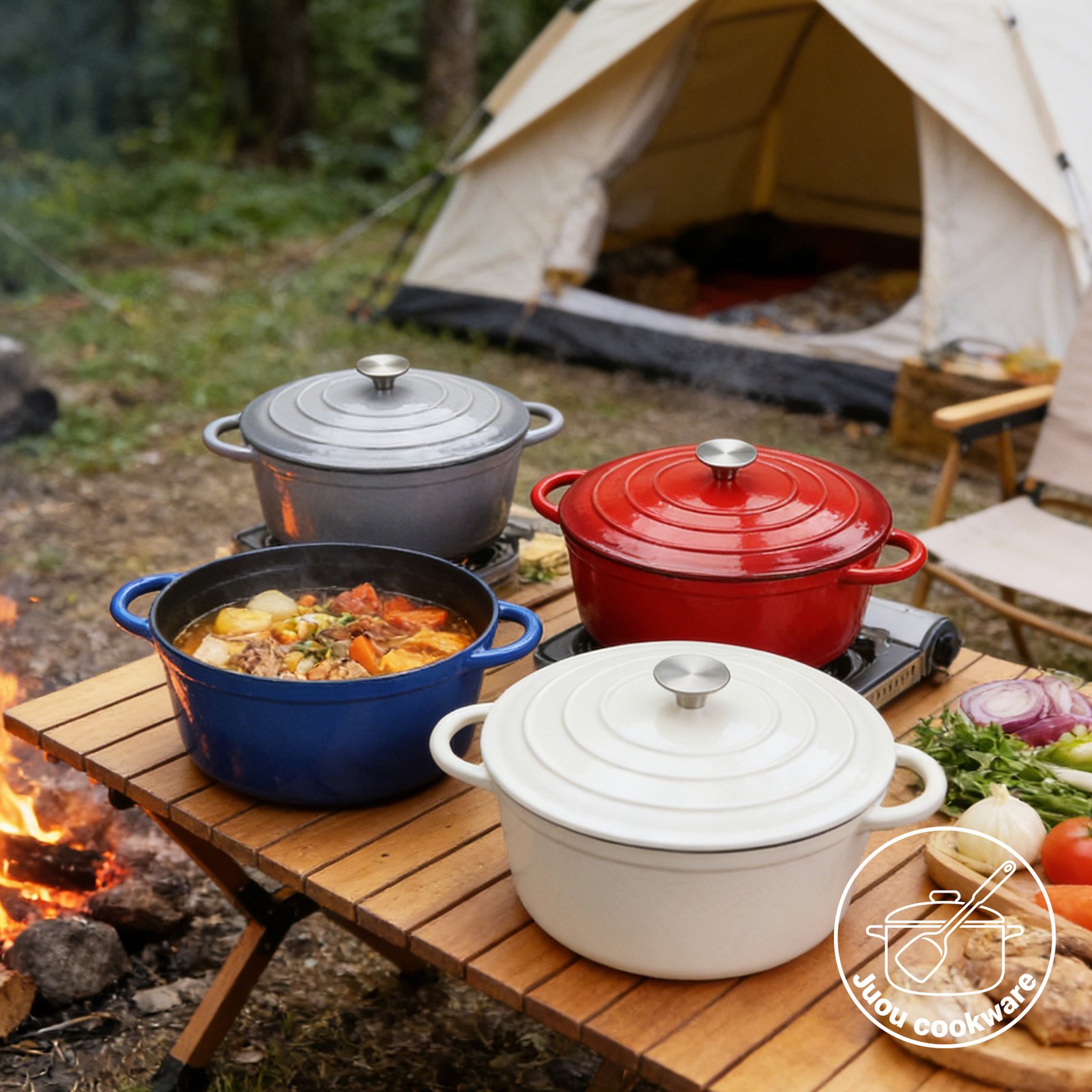 enamel soup pot/stew pot