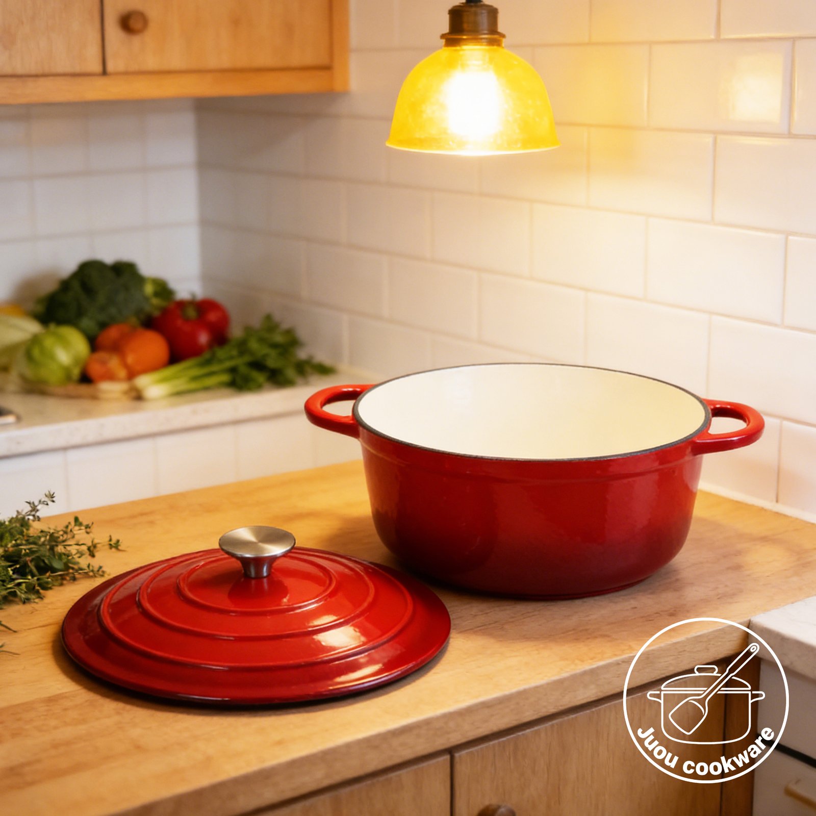 enamel soup pot/stew pot